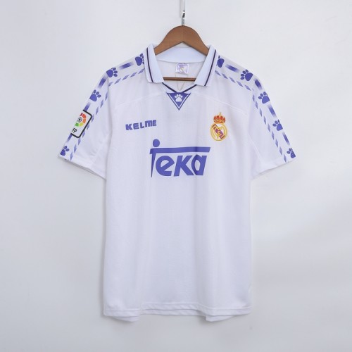Maillot de Foot Real Madrid 1996-97 Domicile Retro Maillot de Foot Real Madrid 1996-97 Domicile Retro